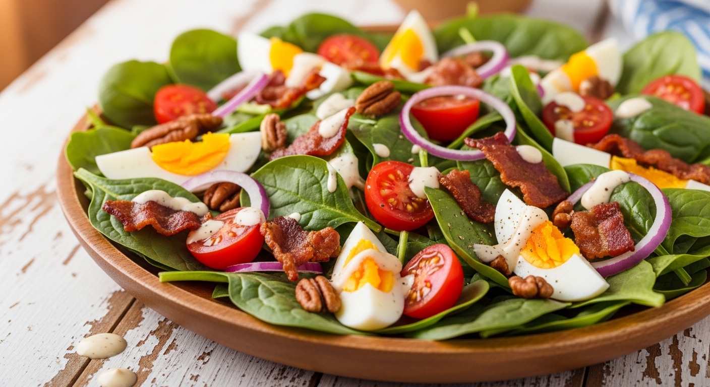 Keto Spinach Bacon Salad: A Flavorful Low-Carb Delight