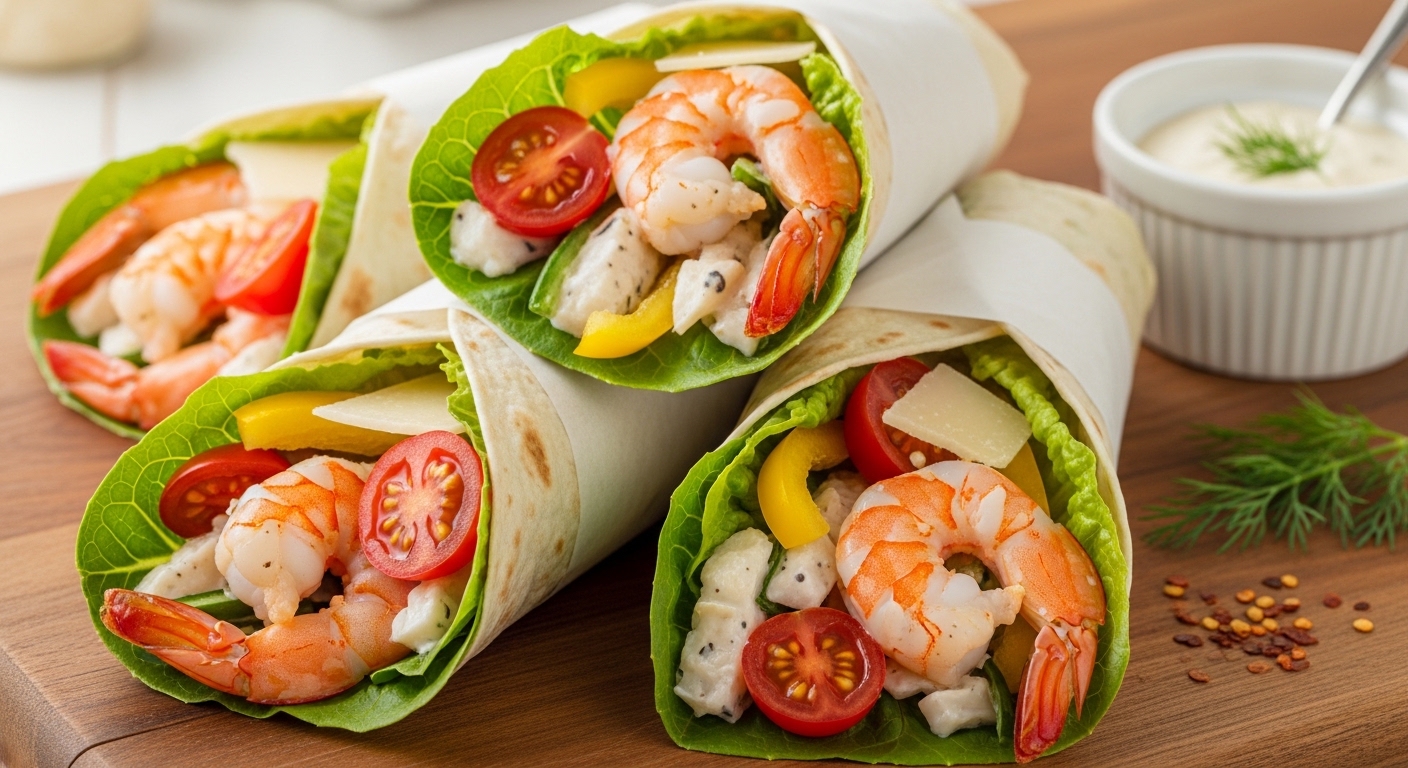 Keto Shrimp Caesar Wraps: A Low-Carb Twist on a Classic Favorite