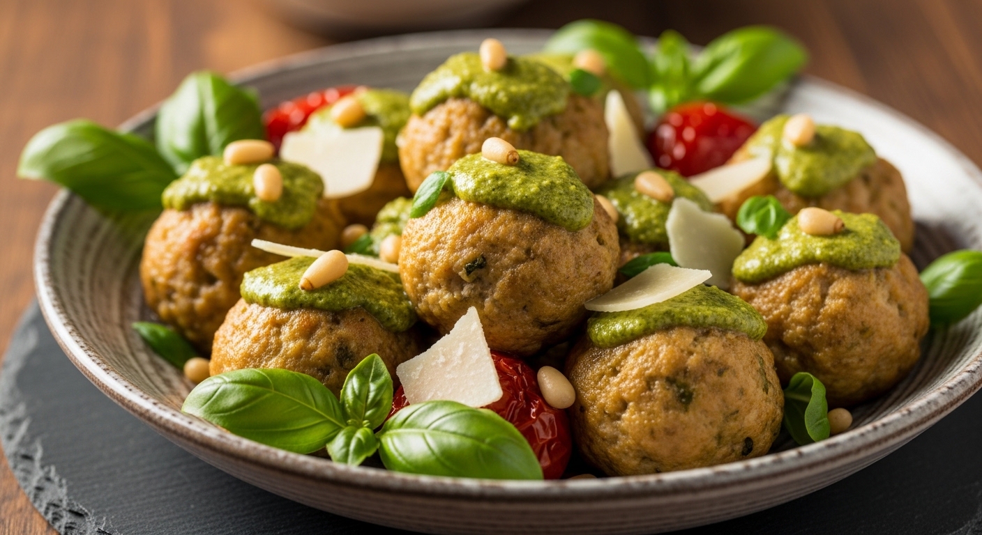 Keto Chicken Pesto Meatballs: A Low-Carb Twist on a Classic Favorite