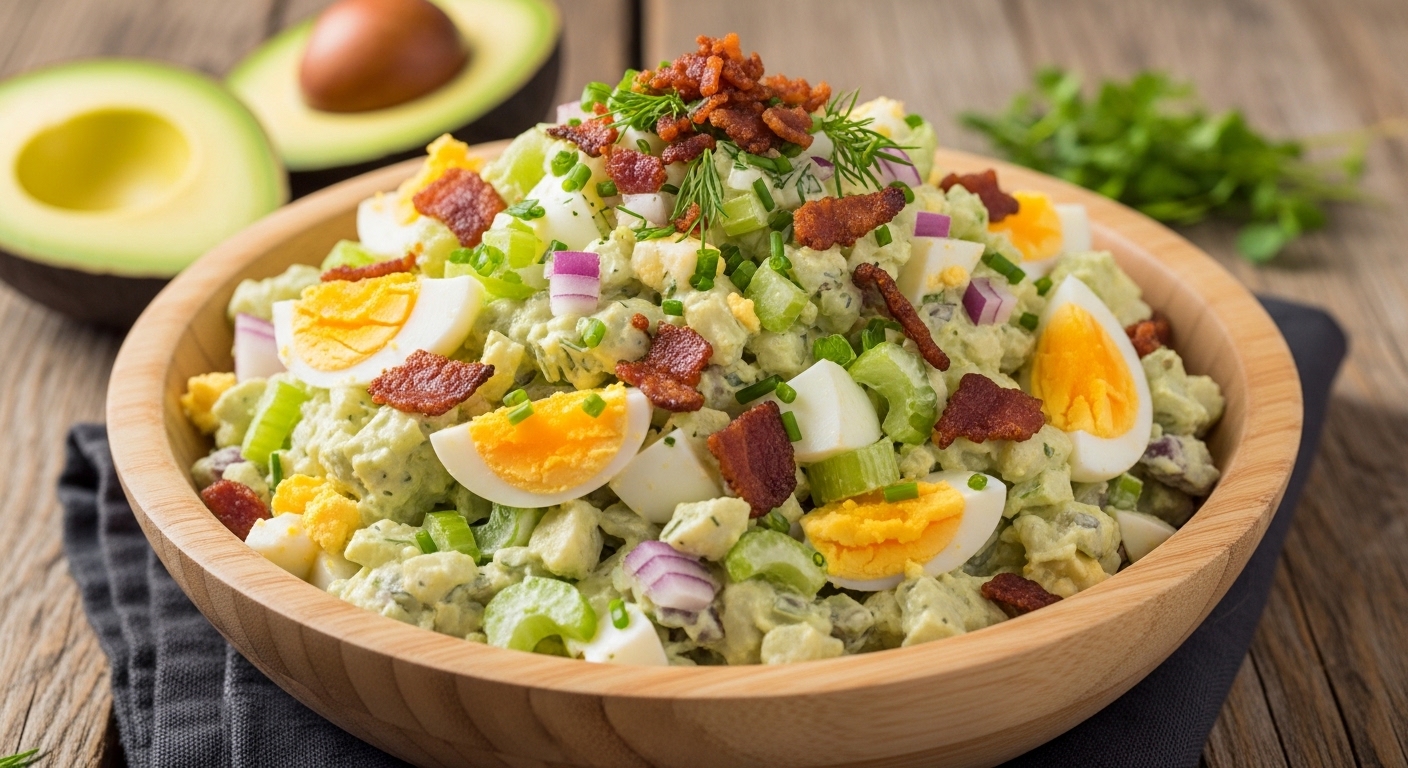 Keto Bacon Egg Salad Bowl: A High-Fat, Low-Carb Delight