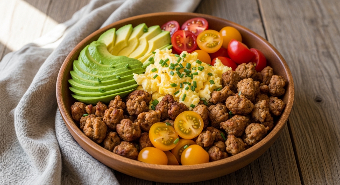 Keto Chicken Breakfast Sausage Bowl: A Protein-Packed Morning Meal