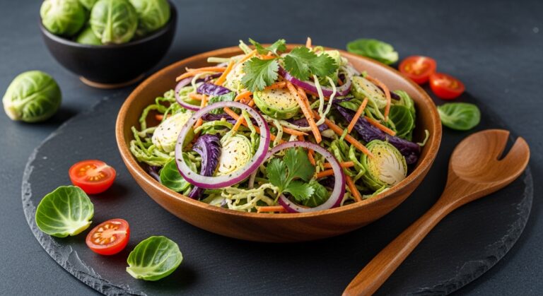 Keto Brussels Sprout Slaw: A Crisp, Low-Carb Twist on a Classic Side Dish