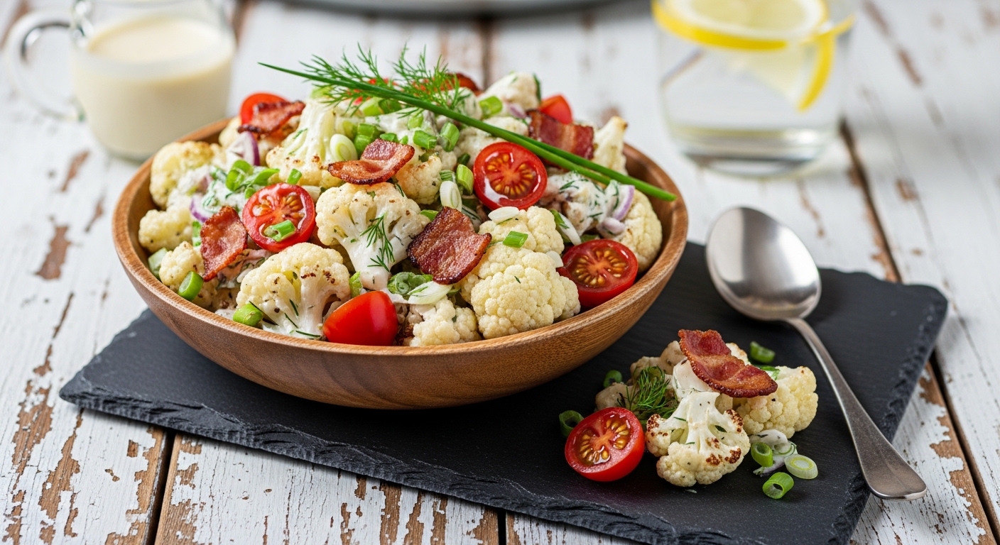 Keto Bacon Ranch Cauliflower Salad: The Ultimate Low-Carb Side Dish