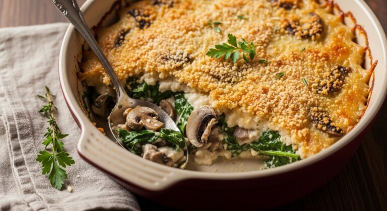 Keto Spinach Mushroom Gratin: A Creamy, Low-Carb Comfort Dish