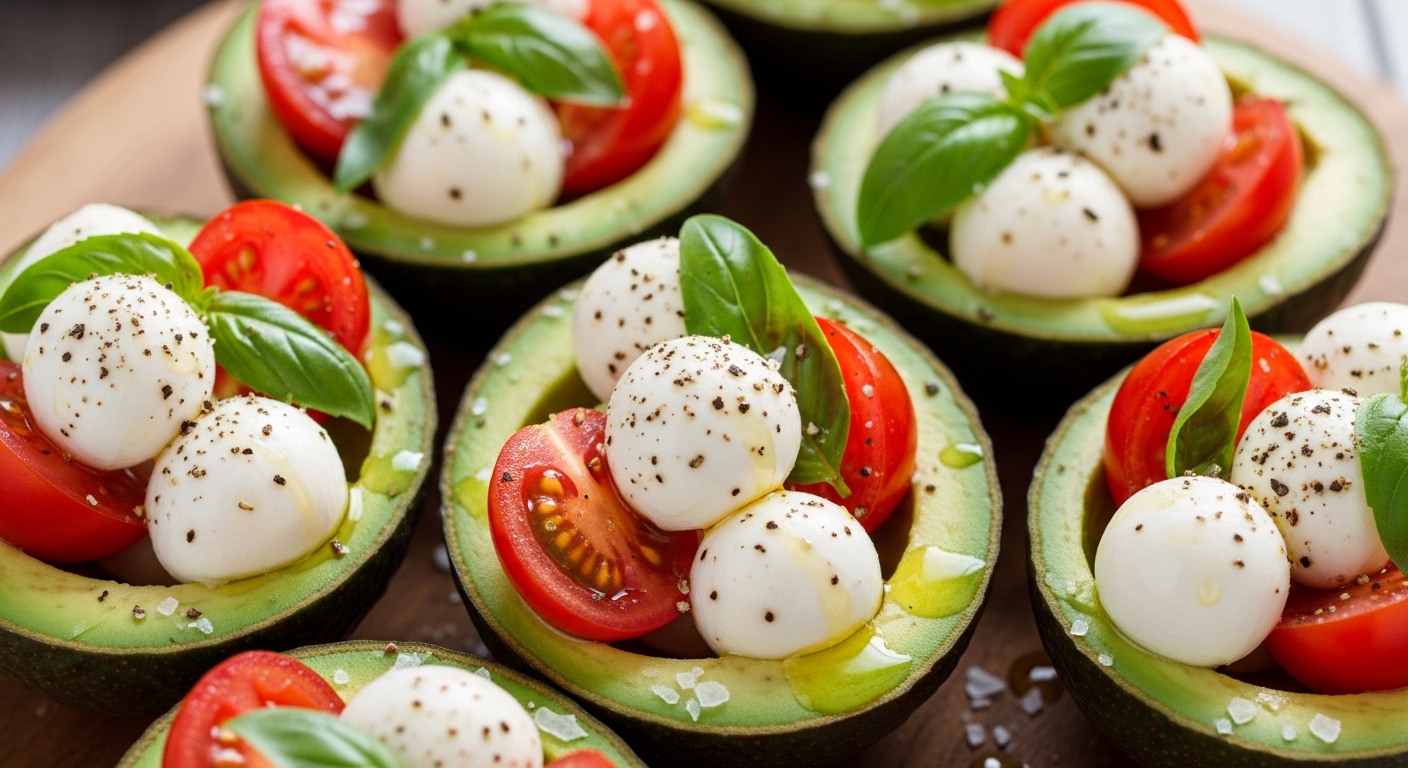 Keto Avocado Caprese Cups: A Refreshing Low-Carb Twist on a Classic