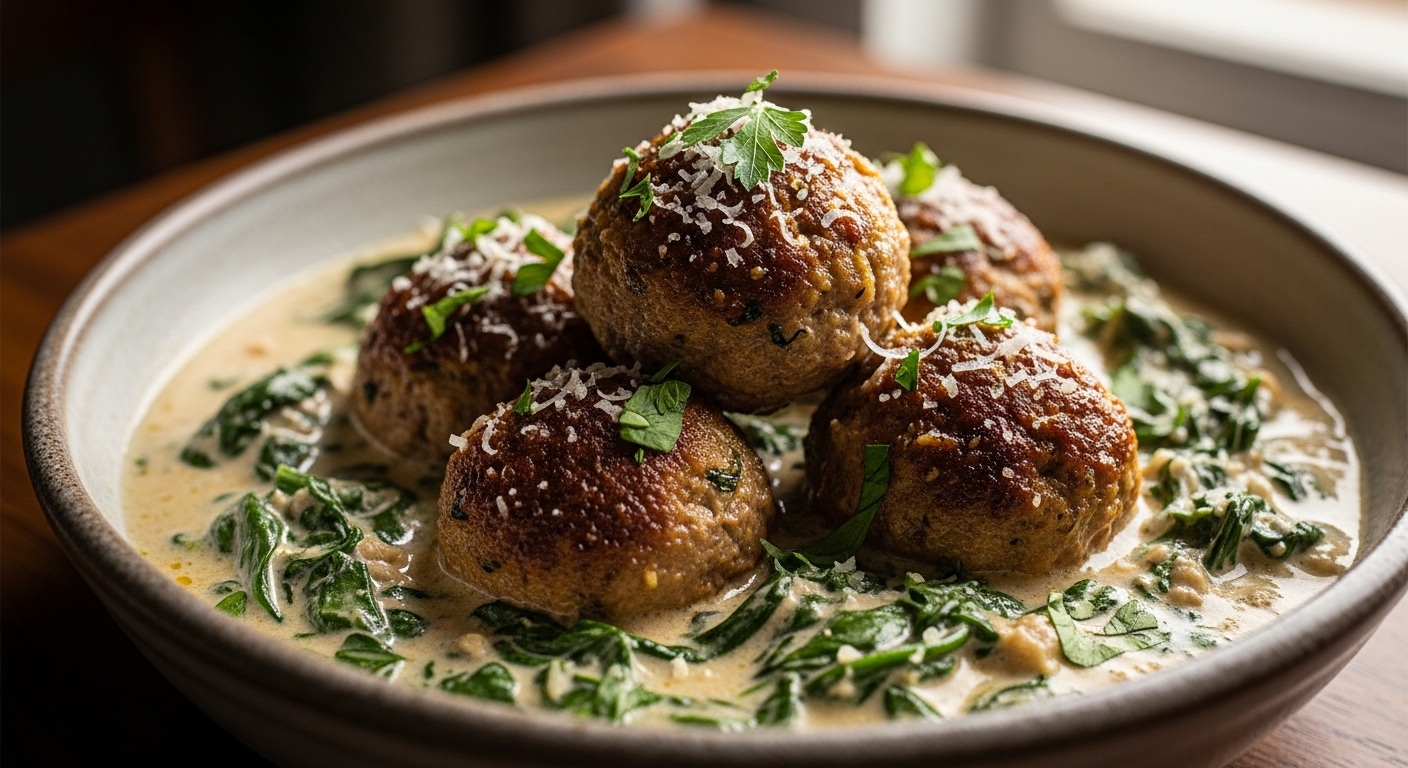 Keto Creamy Spinach Meatballs: The Ultimate Low-Carb Comfort Food