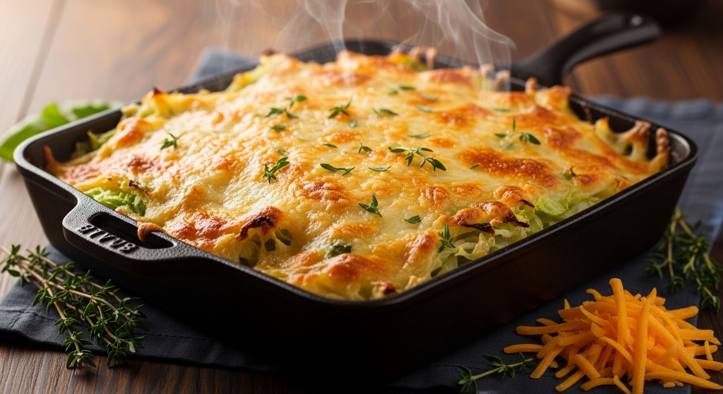 Keto Cheesy Cabbage Gratin: A Rich, Low-Carb Comfort Dish That Satisfies Every Craving