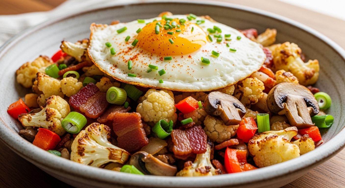Keto Breakfast Cauliflower Hash: A Flavorful, Low-Carb Morning Staple