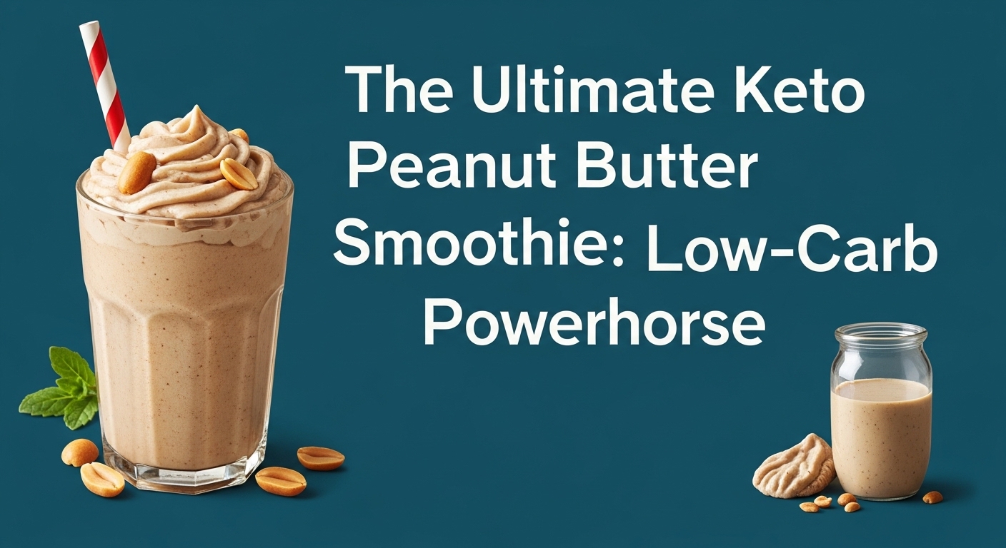 The Ultimate Keto Peanut Butter Smoothie: A Creamy, Low-Carb Powerhouse