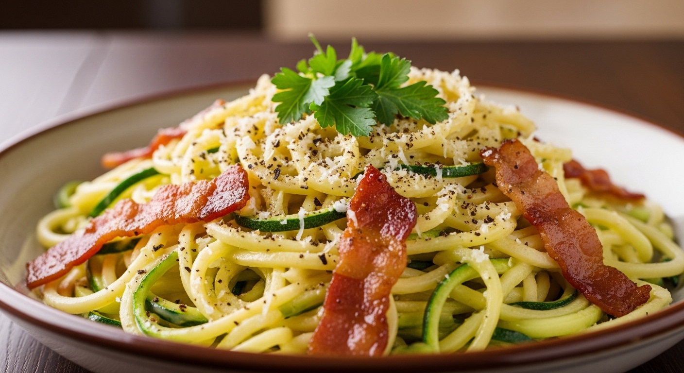 Keto Zoodle Carbonara: A Low-Carb Twist on a Classic Comfort Dish