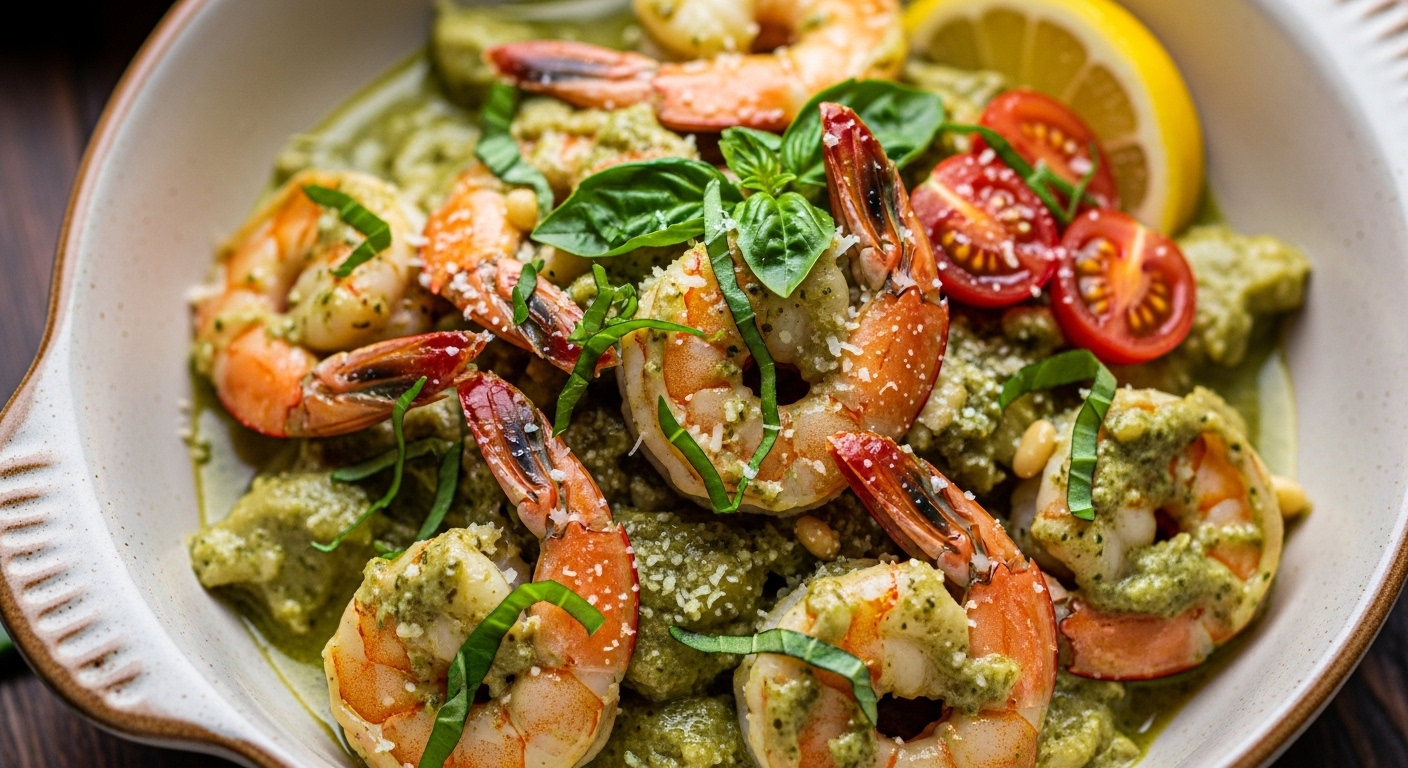Keto Creamy Pesto Shrimp: A Flavorful Low-Carb Delight