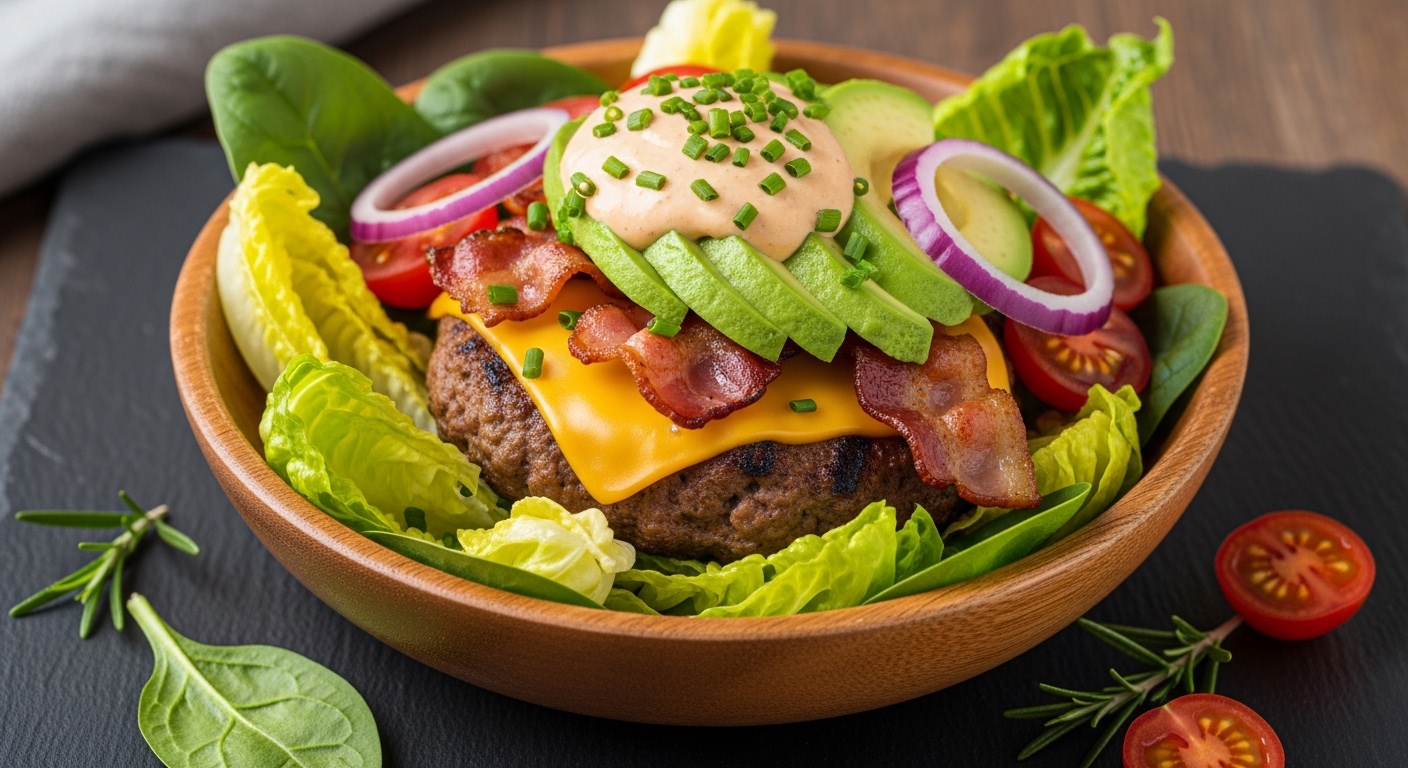 Keto Loaded Burger Bowl: The Ultimate Low-Carb Comfort Food