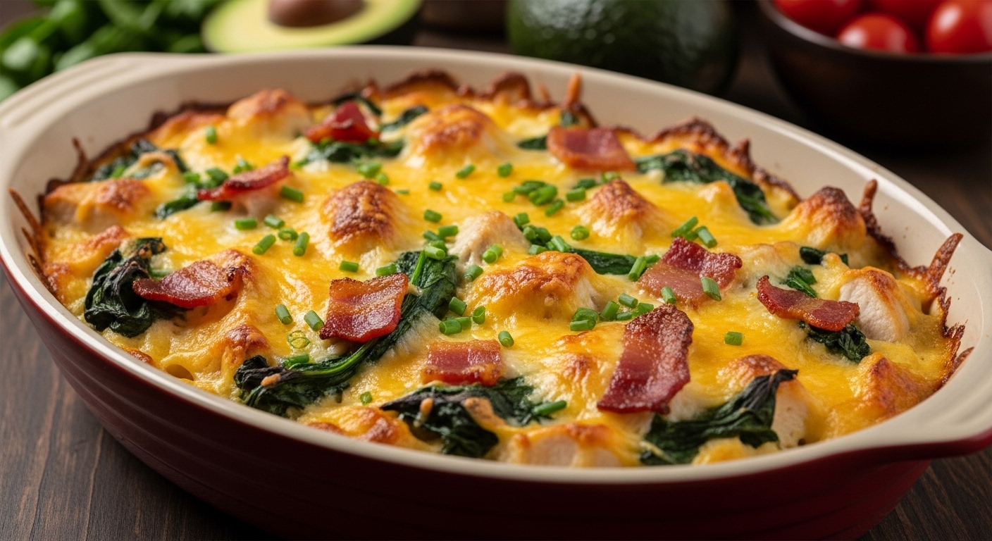 Keto Chicken Club Casserole: The Ultimate Low-Carb Comfort Food