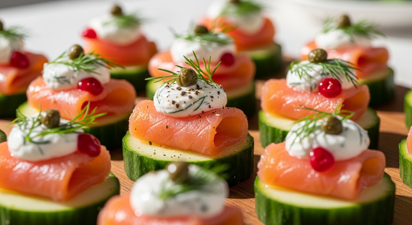 Keto Smoked Salmon Cucumber Bites – A Refreshing Low-Carb Appetizer