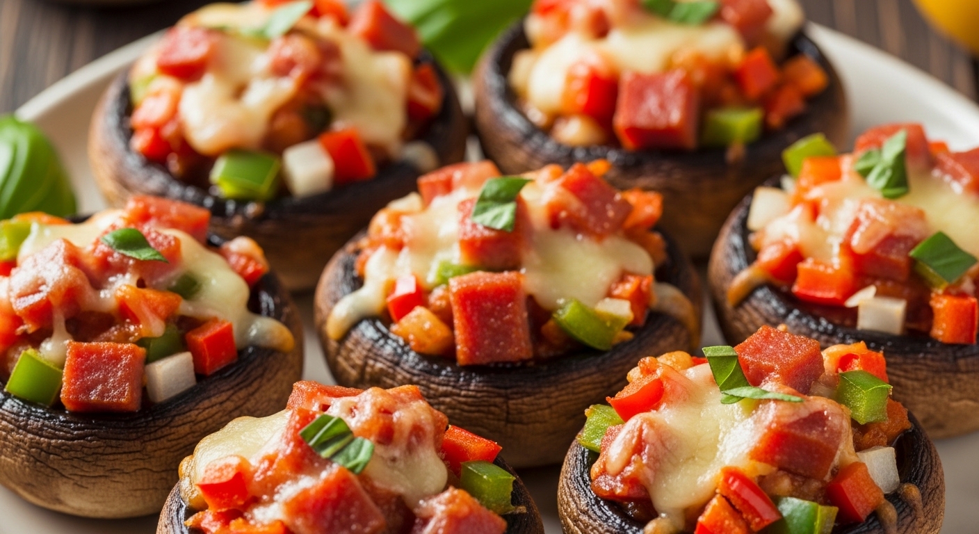 Keto Pepperoni Stuffed Mushrooms: A Low-Carb Delight
