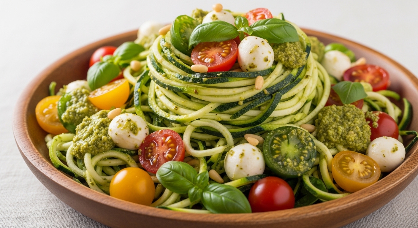 Keto Pesto Zoodle Salad: A Flavorful, Low-Carb Twist on a Classic
