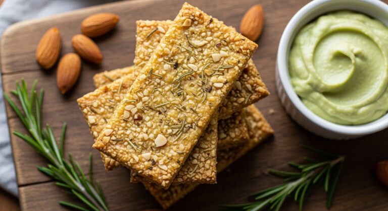 Keto Rosemary Almond Crackers – The Perfect Low-Carb Snack for Flavor and Health