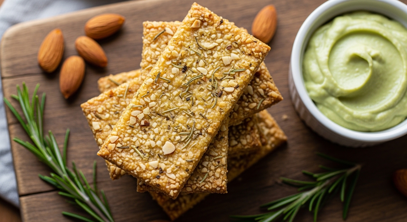 Keto Rosemary Almond Crackers – The Perfect Low-Carb Snack for Flavor and Health