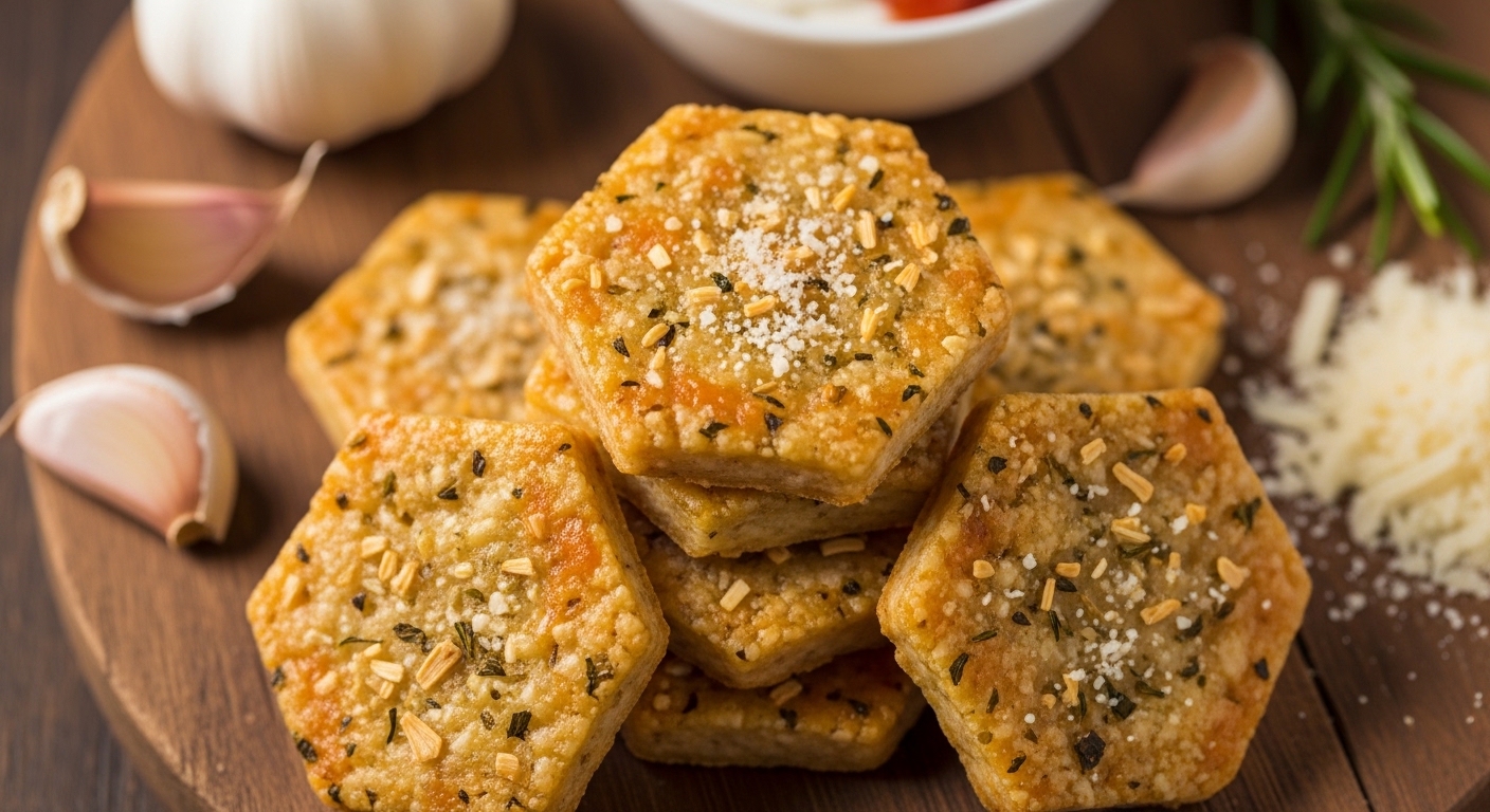 Keto Garlic Cheese Crackers: The Perfect Low-Carb Snack for Your Cravings