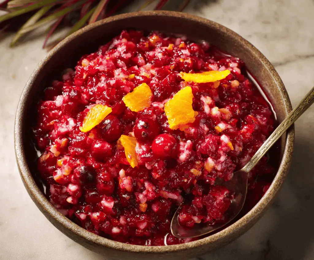 Fresh Cranberry-Orange Relish for Thanksgiving