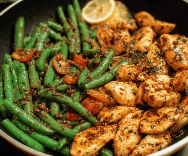 Garlic Chicken and Green Bean Stir-Fry