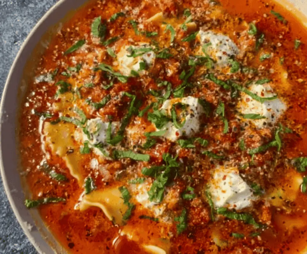 High Protein Lasagna Soup
