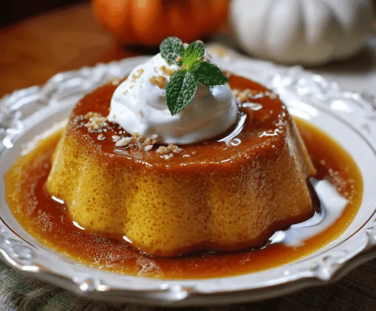 Homemade Pumpkin Flan