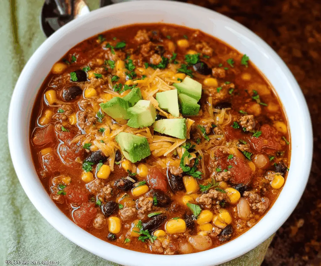Instant Pot Loaded Taco Soup