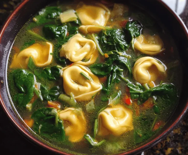 Spinach Tortellini Soup