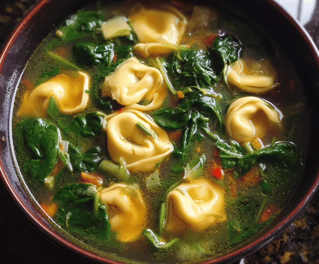Spinach Tortellini Soup