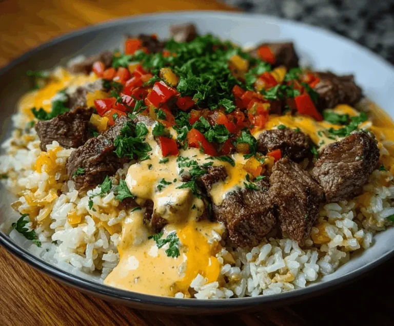 Steak Queso Rice