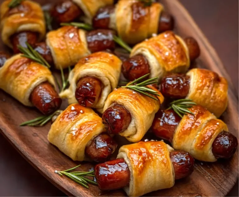 Sweet Glazed Pigs In a Blanket