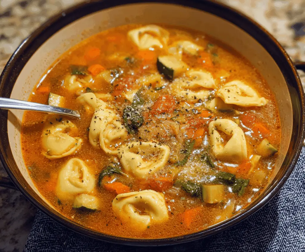 Vegetable Tortellini Soup