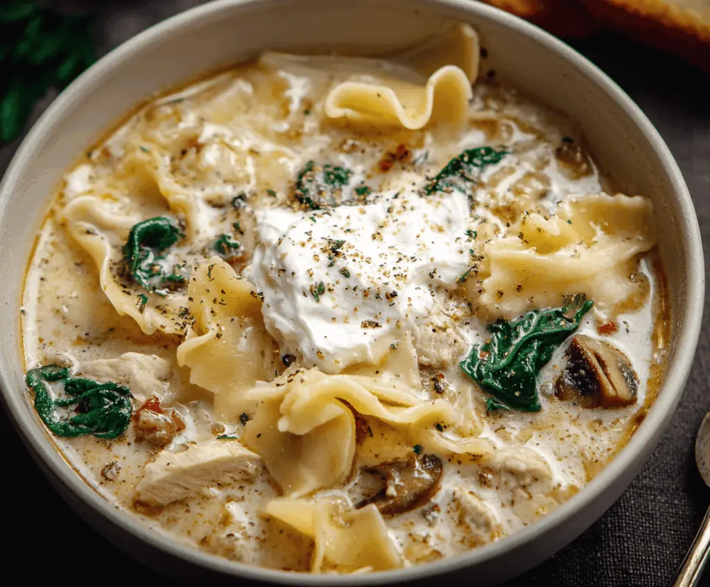White Lasagna Soup
