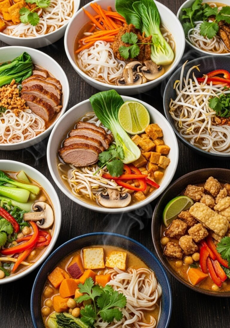7 Thai Noodle Soup Recipes (High Protein, Vegan, Oil-Free)