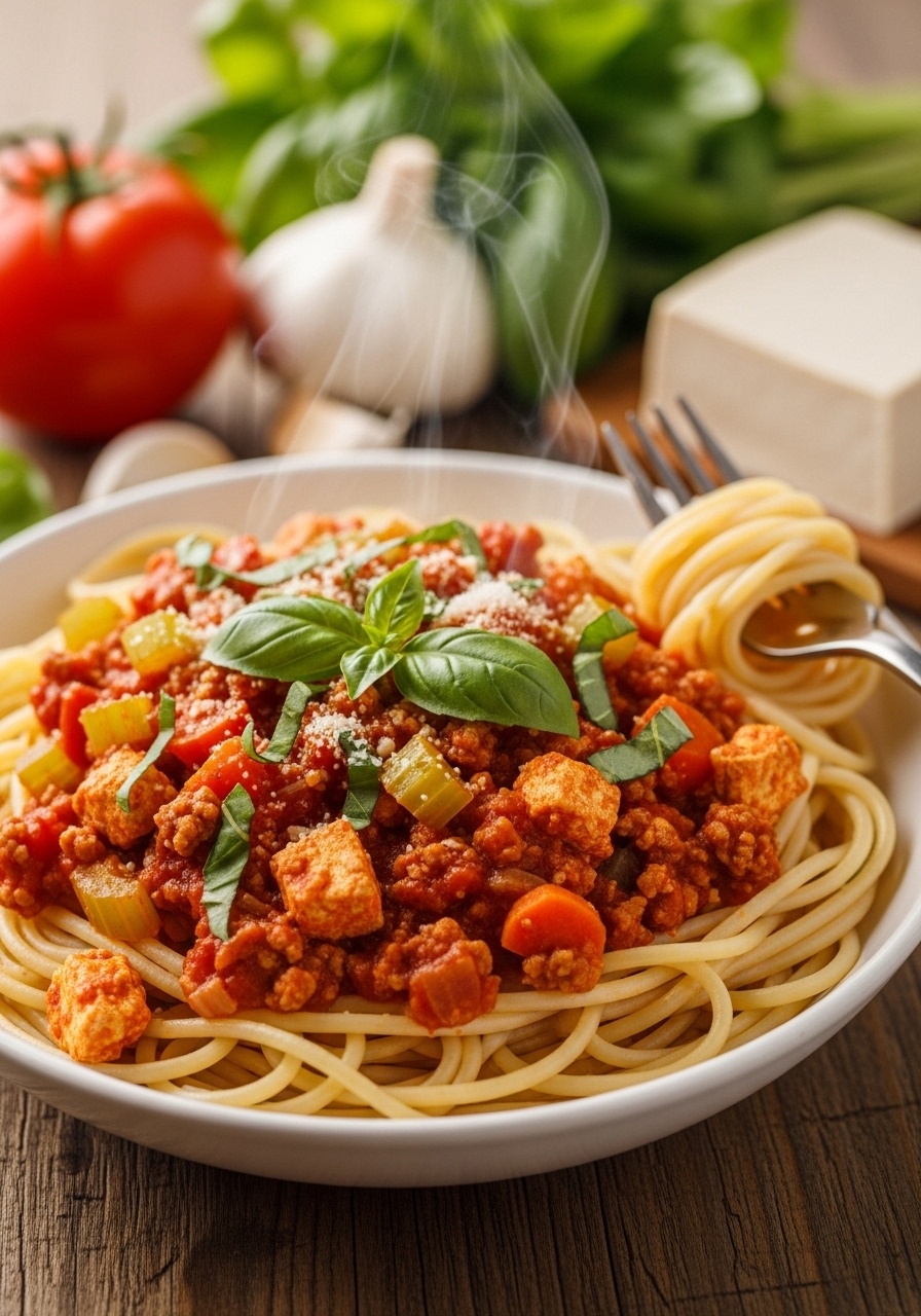 5 Easy Vegan Tofu Bolognese Recipes (30 Minutes, High Protein & Oil-Free)