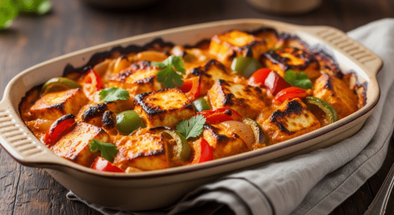 Cottage Cheese Tikka Bake: A Creamy, Smoky Delight You’ll Crave Again