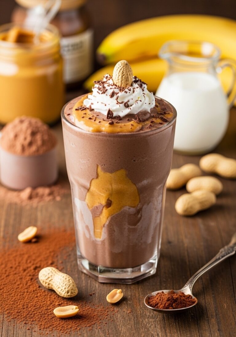7 Chocolate Peanut Butter Protein Shake Recipes (40g Protein, Ready in 5 Minutes)