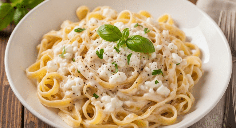 Cottage Cheese Pasta Alfredo: A Creamy, Comforting Twist on a Classic