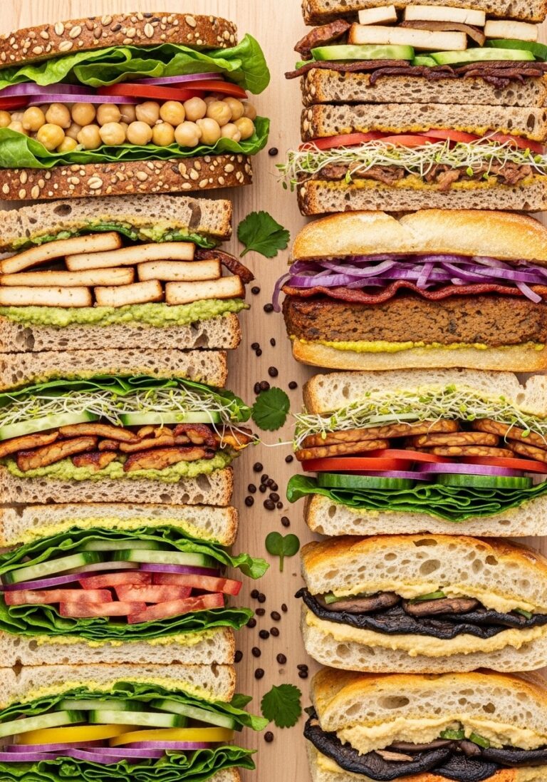 10 High-Protein Vegan Sandwiches (Easy Meal Prep)