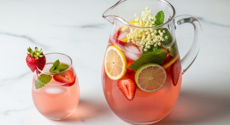 Elderflower Rosé Sangria: A Refreshing Summer Elixir That’s as Beautiful as It Is Delicious
