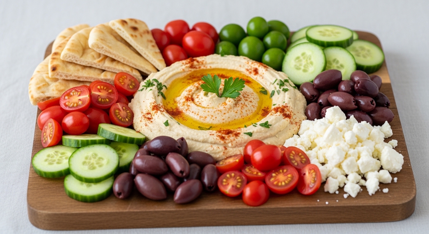 Greek Hummus Platters: The Ultimate Mediterranean Party Dip