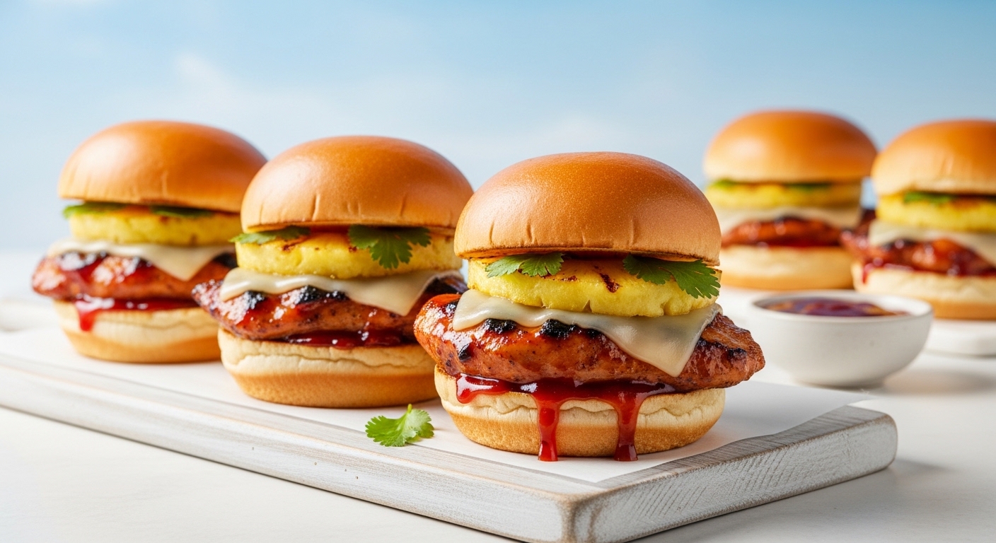 Hawaiian Chicken Sliders: A Sweet, Savory Bite That’ll Transport You to the Islands