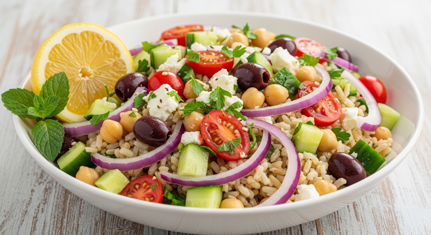 Mediterranean Chickpea Rice Salad: A Fresh, Flavorful Bowl That’s Ready in 30 Minutes