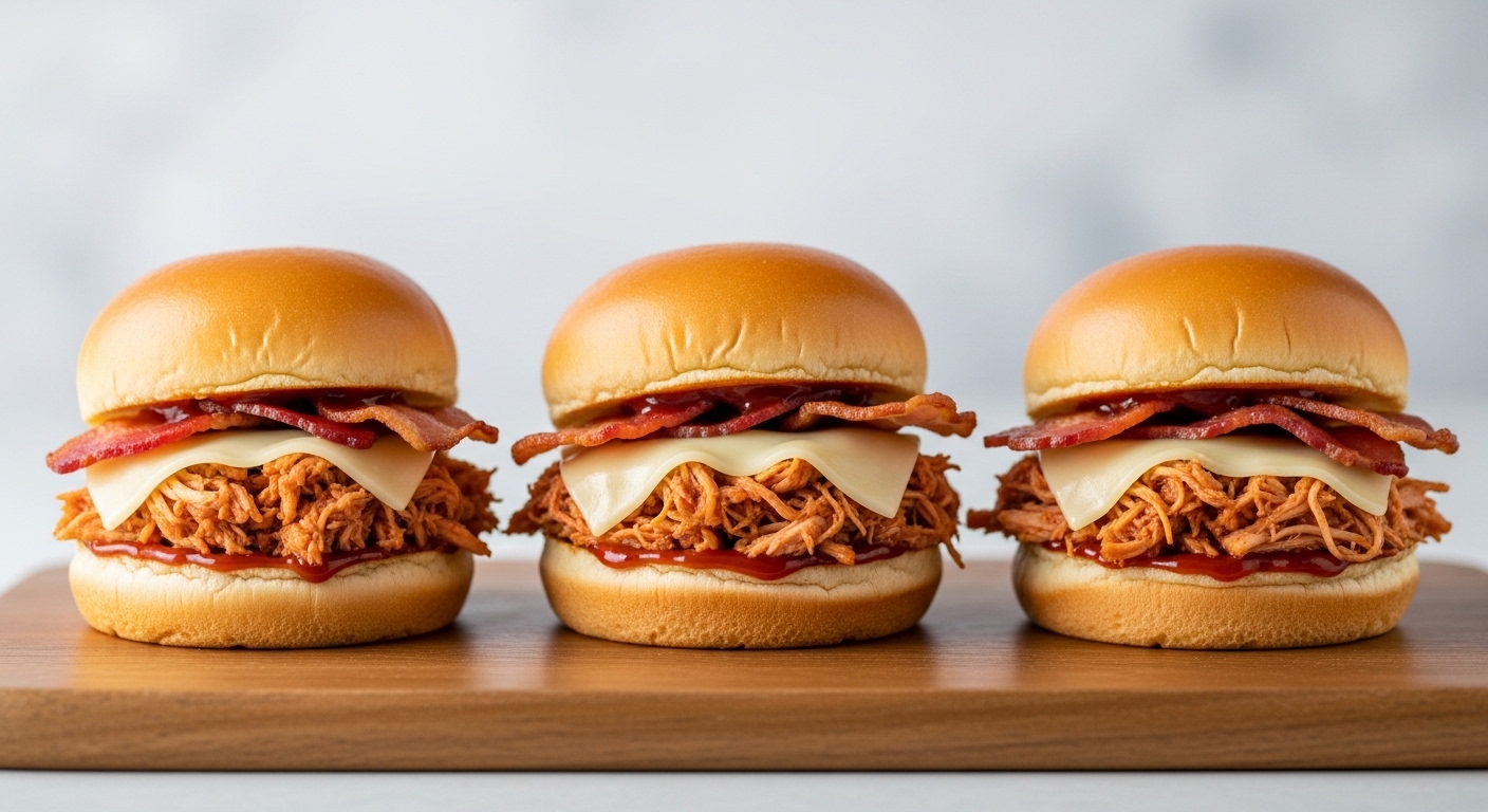 BBQ Bacon Chicken Sliders: Juicy, Smoky, and Irresistibly Crispy