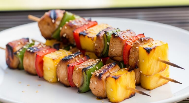 Grilled Pineapple Teriyaki Skewers That Steal the Summer BBQ Show