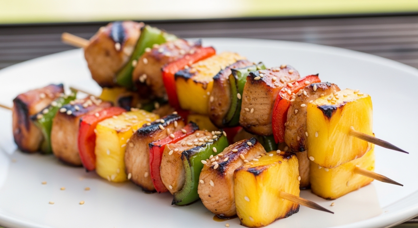 Grilled Pineapple Teriyaki Skewers That Steal the Summer BBQ Show