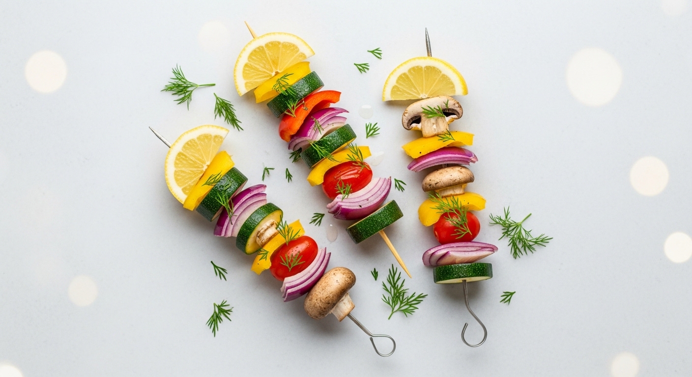 The Secret to Perfectly Balanced Lemon Dill Veggie Skewers