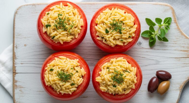 Greek Orzo Stuffed Tomatoes: A Mediterranean Delight You’ll Crave Again and Again
