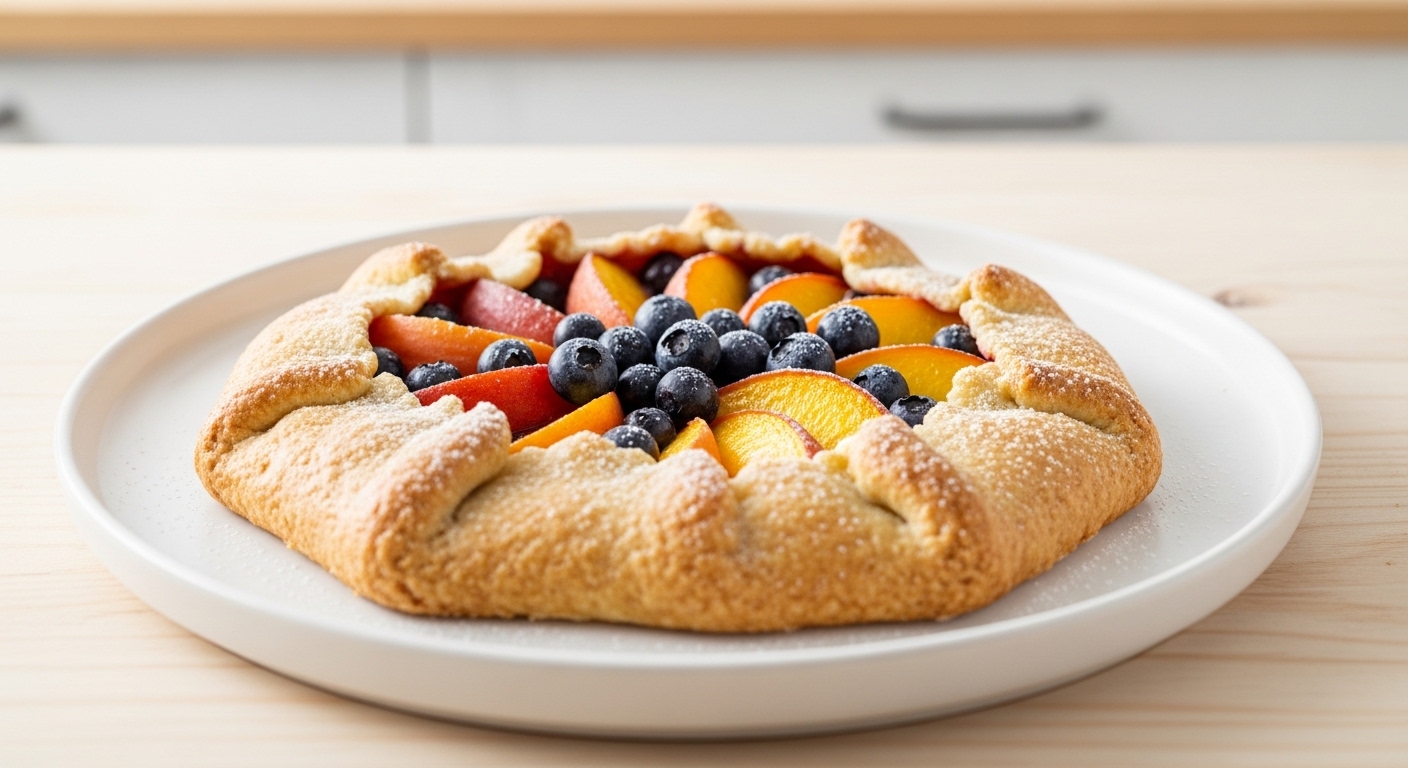 Peach Blueberry Galette – A Rustic, Juicy Summer Baking Masterpiece